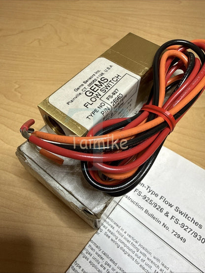 ! GEMS FS-927 Water Flow Switch 26963 0.10 GPM