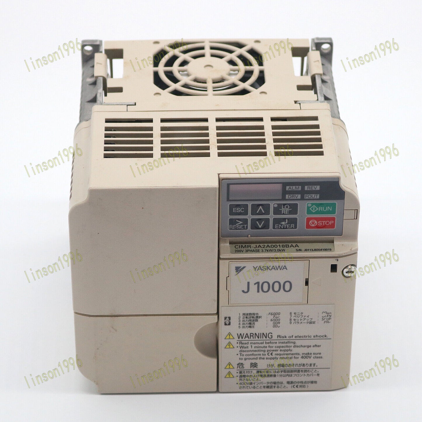 CIMR-JA2A0018BAA 220V 3.7KW Inverter - YASKAWA