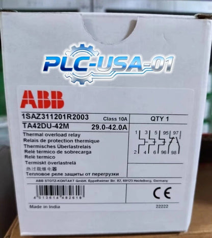 1PCS ABB TA42DU-42M 1SAZ311201R2003 29-42A Thermal Overload Relay