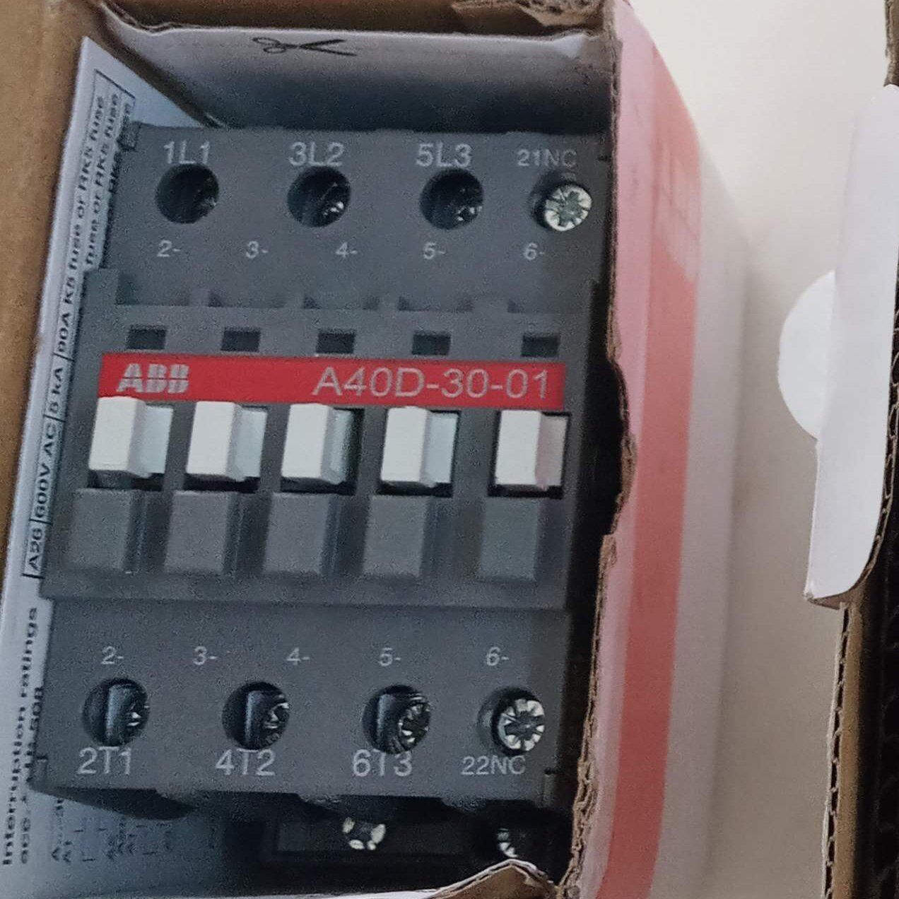 ABB A40D-30-01 110V AC Contactor in Box – Fast - ABB