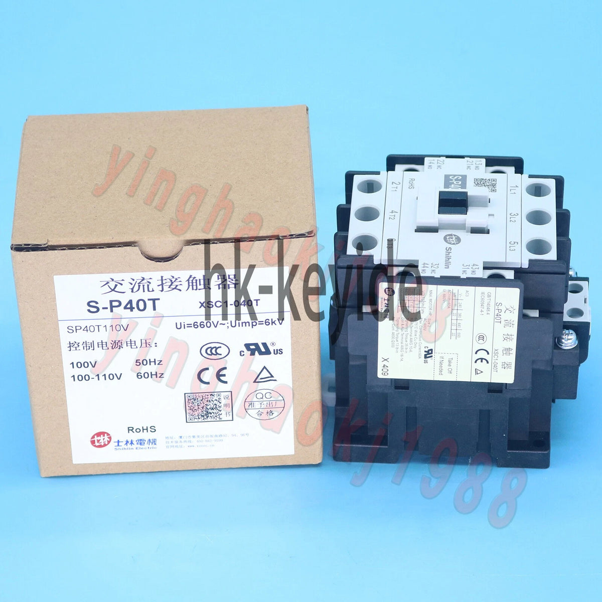For SHIHLIN AC Magnetic Contactor S-P40T 110V Free Shipping