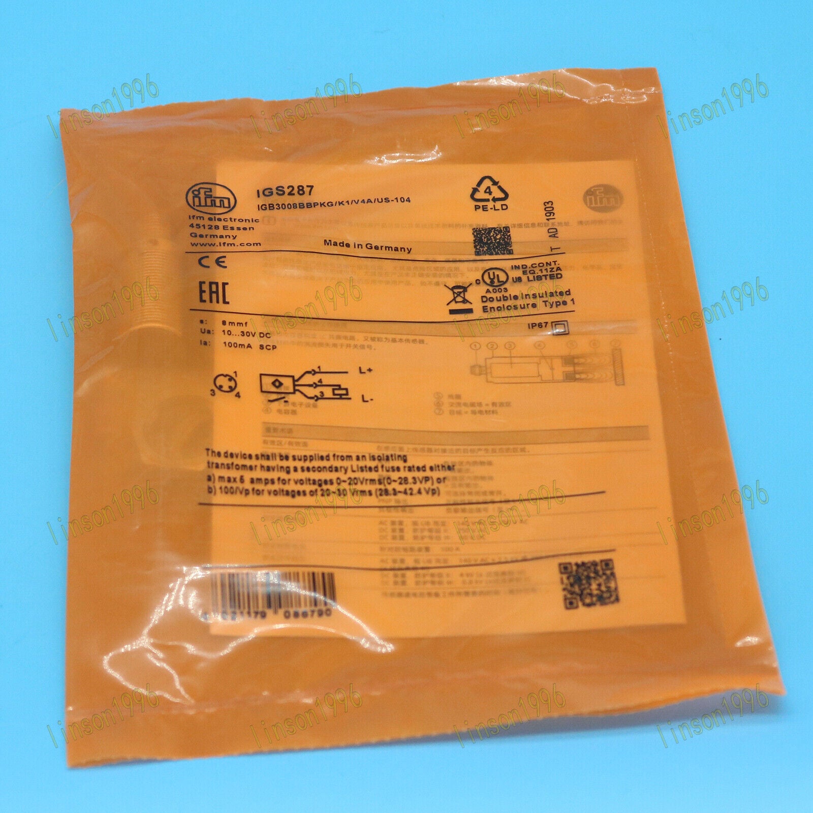 Proximity Switch Sensor IGS287 - IFM
