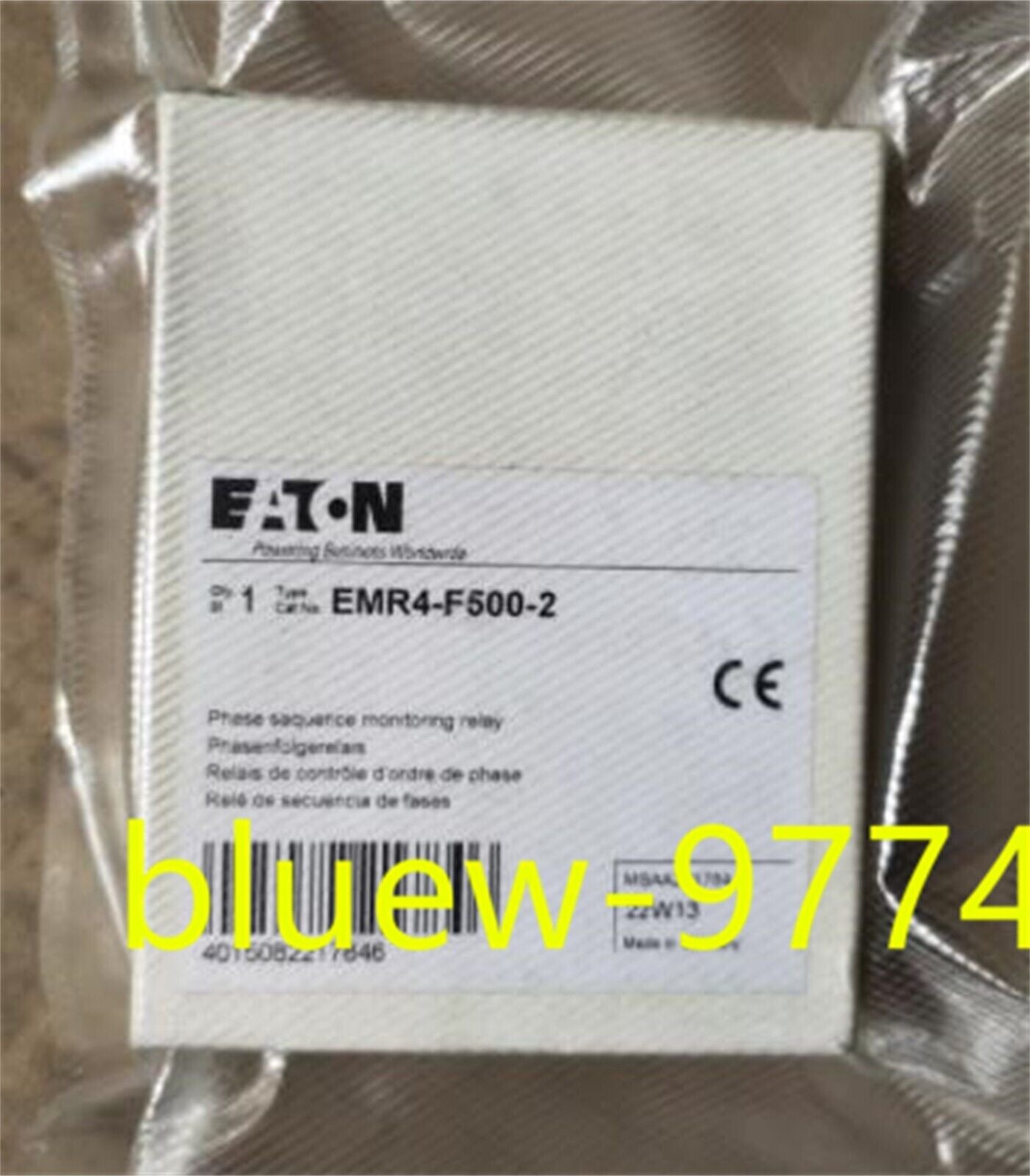 Eaton Moller EMR4-F500-2 Phase Sequence Relay - EATON MOLLER