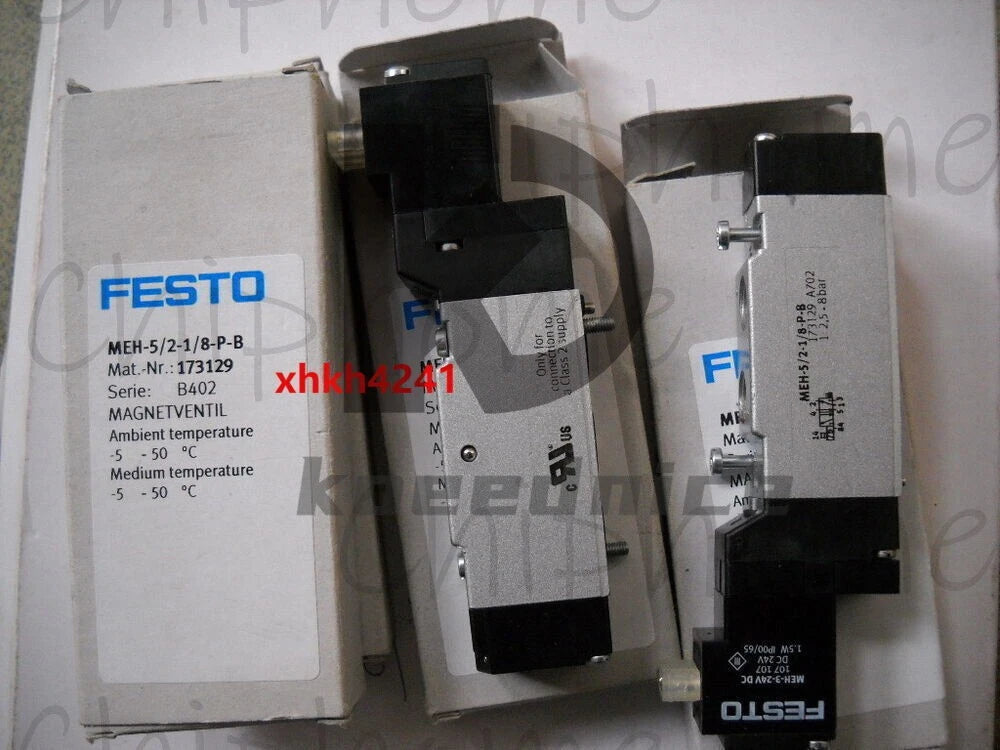 1PCS Festo MEH-5/2-1/8-P-B 173129 Solenoid Valve MEH5/21/8PB #KN