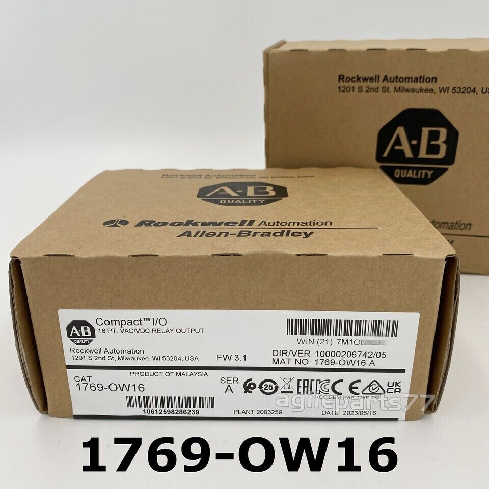 CompactLogix Relay Output Module AB 1769-OW16 New Factory Sealed - COMPACTLOGIX