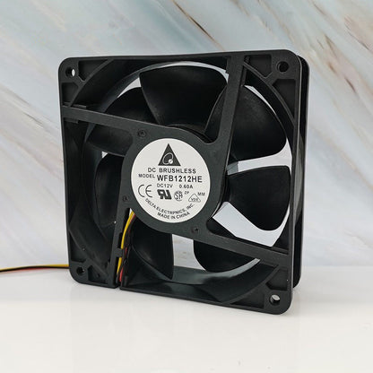 Delta WFB1212HE 12V 0.6A 7.2W 12038 12cm Dual Ball Cooling Fan