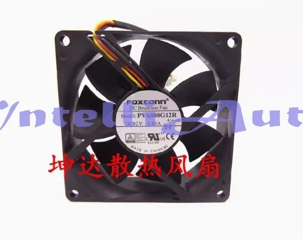 Authentic FOXCONN PVA080G12R 12V 0.80A 8025 Double Ball High Airflow Cooling Fan