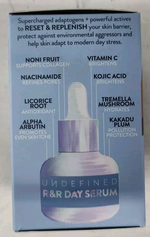 3x Undefined R&R Day Serum - 1 fl oz ea. Brightening & Pore Refining 💥