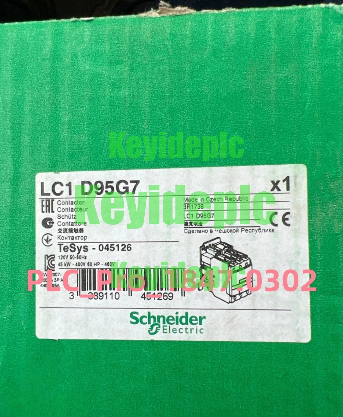 1PCS Schneider LC1D95G7 LC1 D95G7 Contactor With Coil Fast ship #k