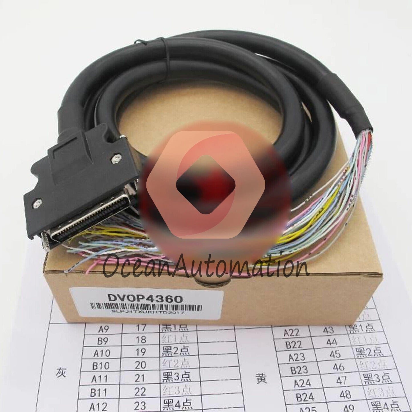 One Cable 2M FIT For Panasonic DV0P4360 Interface 50Pin Free Shipping