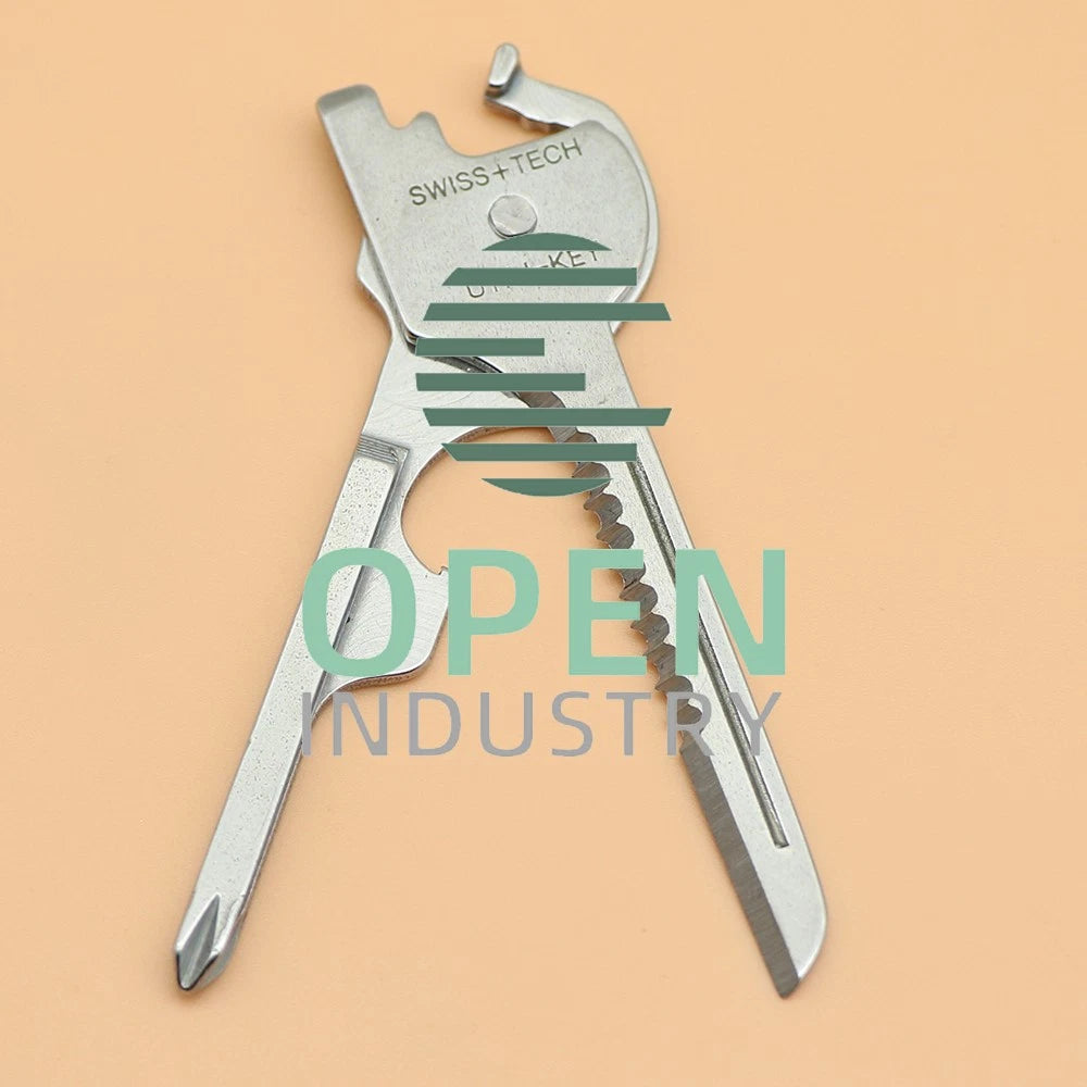 1PCS 6 in 1 Utile-Key Mini Screwdriver Key Ring Chain Pocket Knife Multi-T