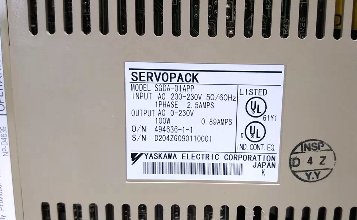 Yaskawa SGDA-01APP: High-Quality Industrial Automation Solution - YASKAWA