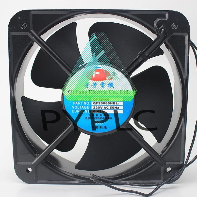 1 PCS QI FANG Fan QF20060HBL2 AC 220V 0.45A 20060 20cm 2 wire cooling fan