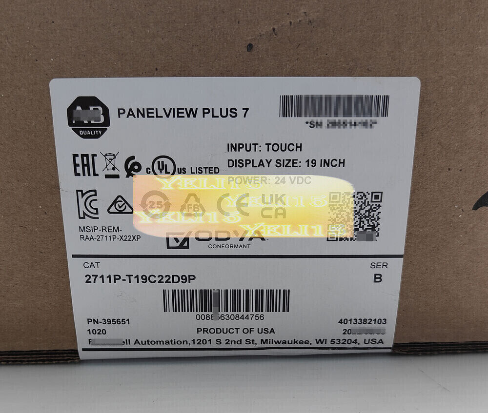 new 1PC 2711P-T19C22D9P HMI PanelView Plus 7 Graphic Terminal 2711P-T19C22D9P - HMI