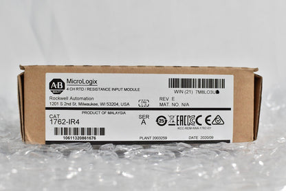 Allen-Bradley MicroLogix 4 Point Module 1762IR4 New Factory Sealed - ALLEN-BRADLEY