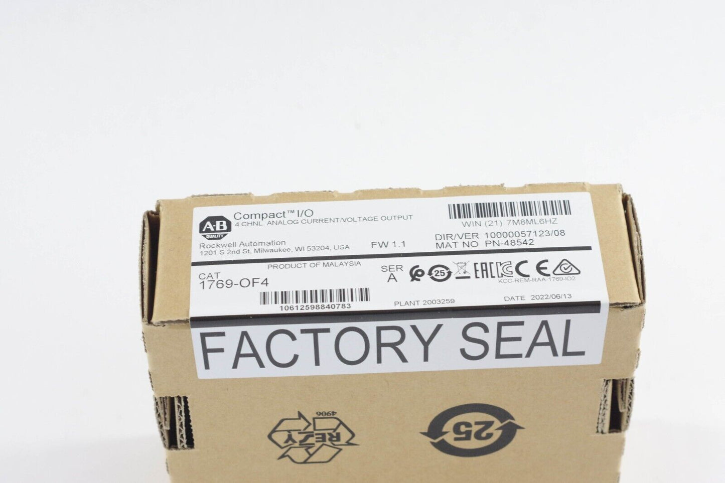 Allen Bradley 1769-OF4 Analog Output Module - New Surplus (Sealed) - ALLEN BRADLEY