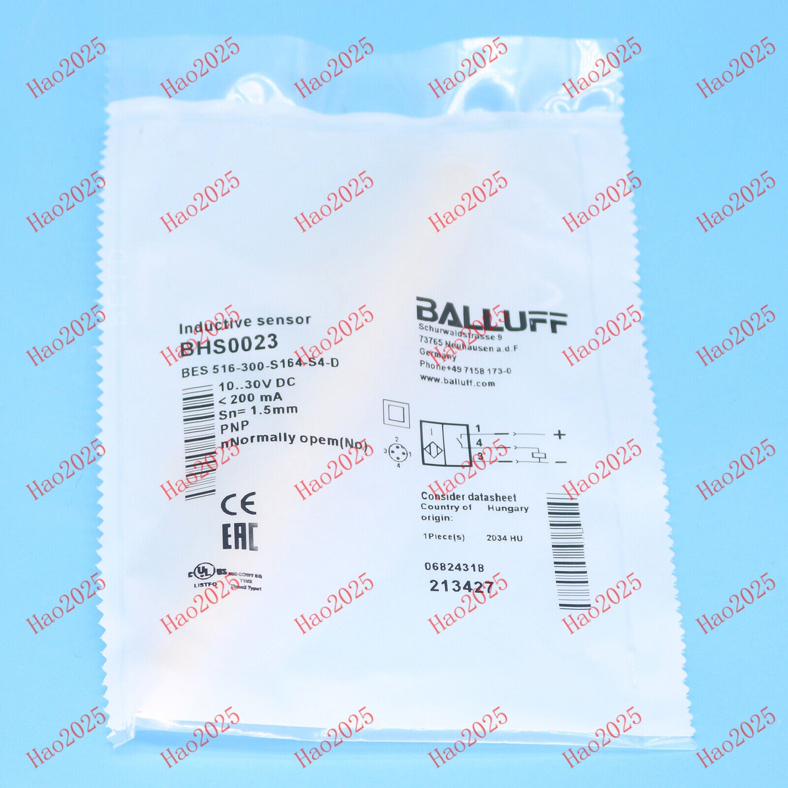 new 1pc BALLUFF BES 516-300-S164-S4-D Proximity Switch - BALLUFF