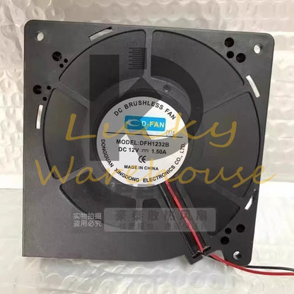 1PCS DFH1232B DC12V 1.5A 2-Wire Turbo Cooling Fan
