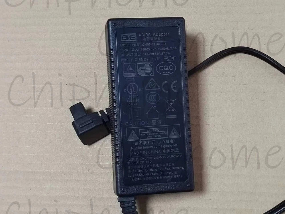 1X GVE Car Refrigerator Power Adapter GM95-145600-D 14.5V 6.0A 87W 12/24V