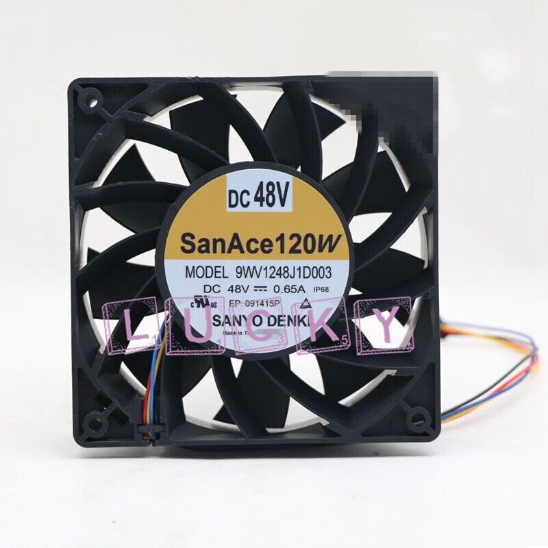 new 1PC  FOR SANYO 9WV1248J1D003 San Ace120W 48V 0.65A Waterproof cooling fan SANYO