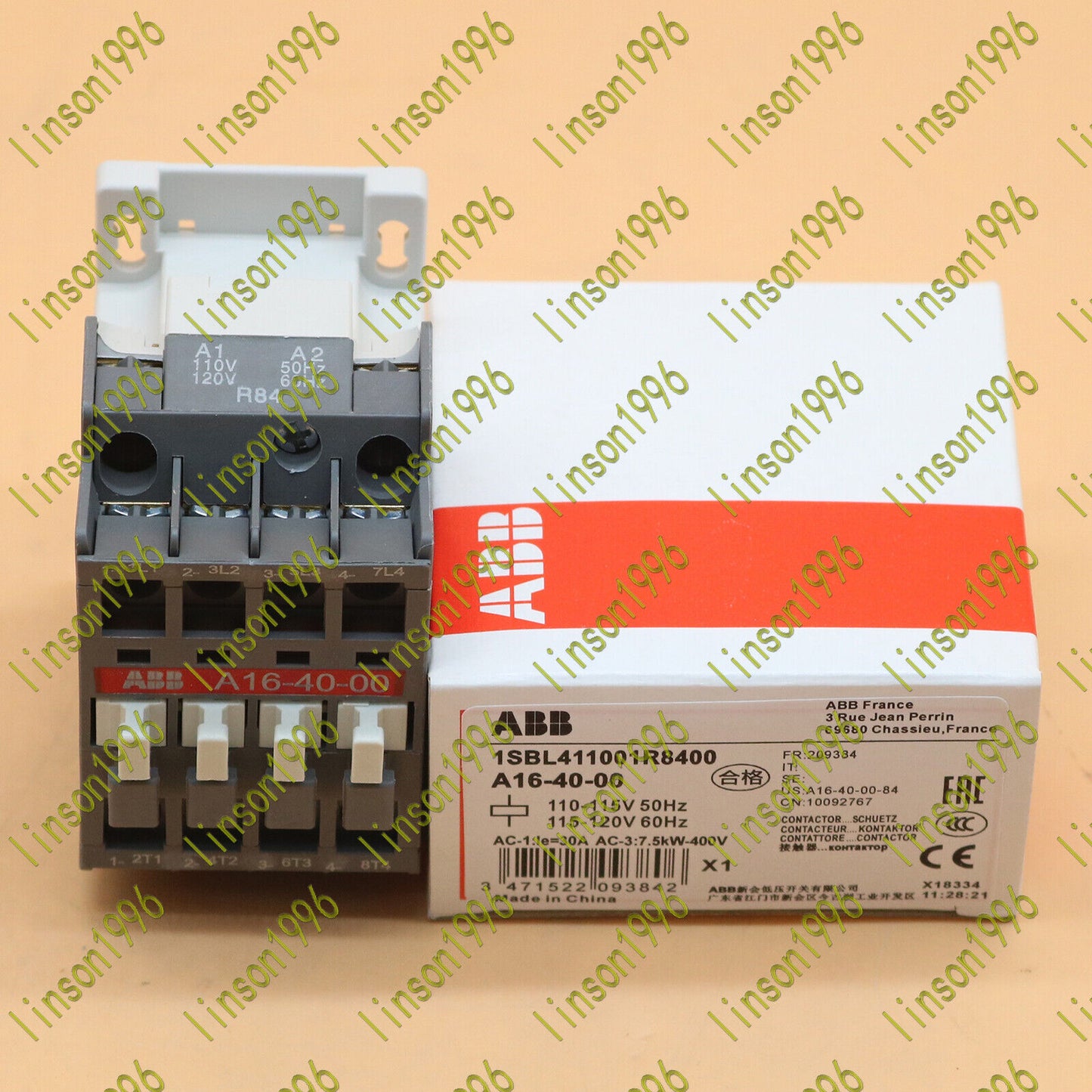 ABB 16-40-00 110V~120V Contactor 1PC - ABB