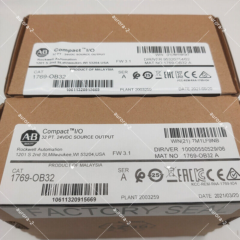 New Factory Sealed CompactLogix 32 Pt 24VDC Module 1769OB32 - COMPACTLOGIX