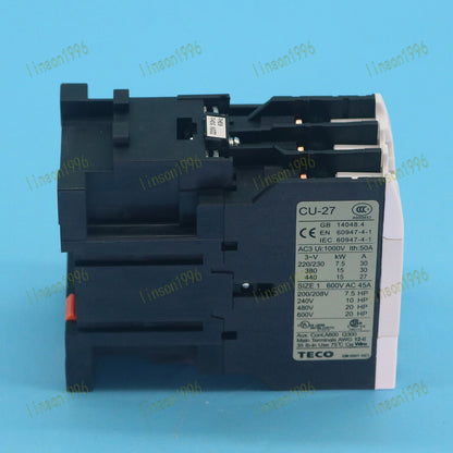 1pcs Teco CU-27 220V Contactor Ship - TECO