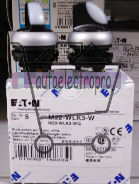 1PC EATON MOELLER M22-WLK3-W free shipping