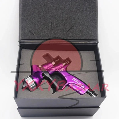 Purple Car Tool Pistol 1.3mm Nozzle CV1 HVLP Paints Spray Gun for Devilbiss