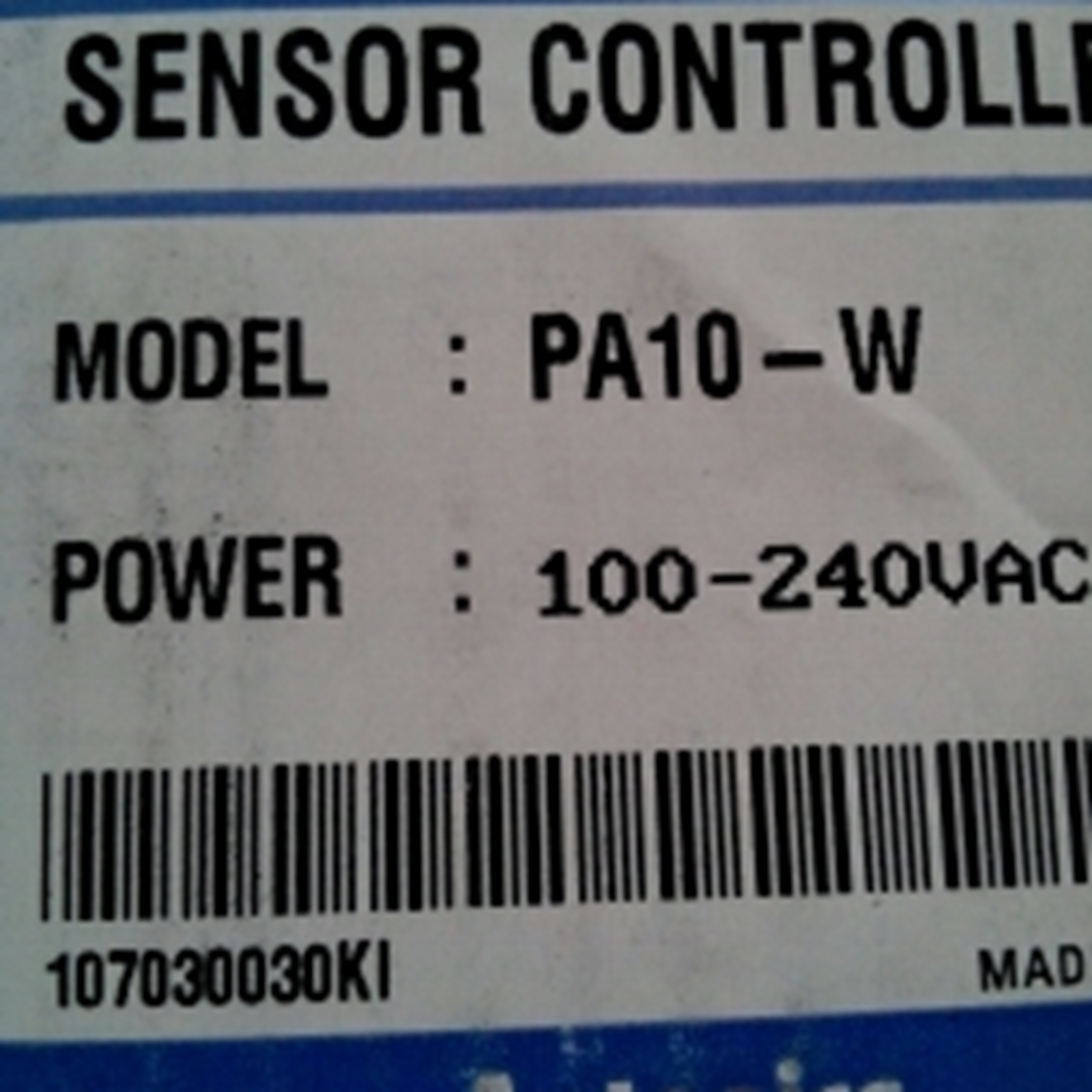 AUTONICS PA10-W Proximity Sensor - Precision Detection Solution - AUTONICS