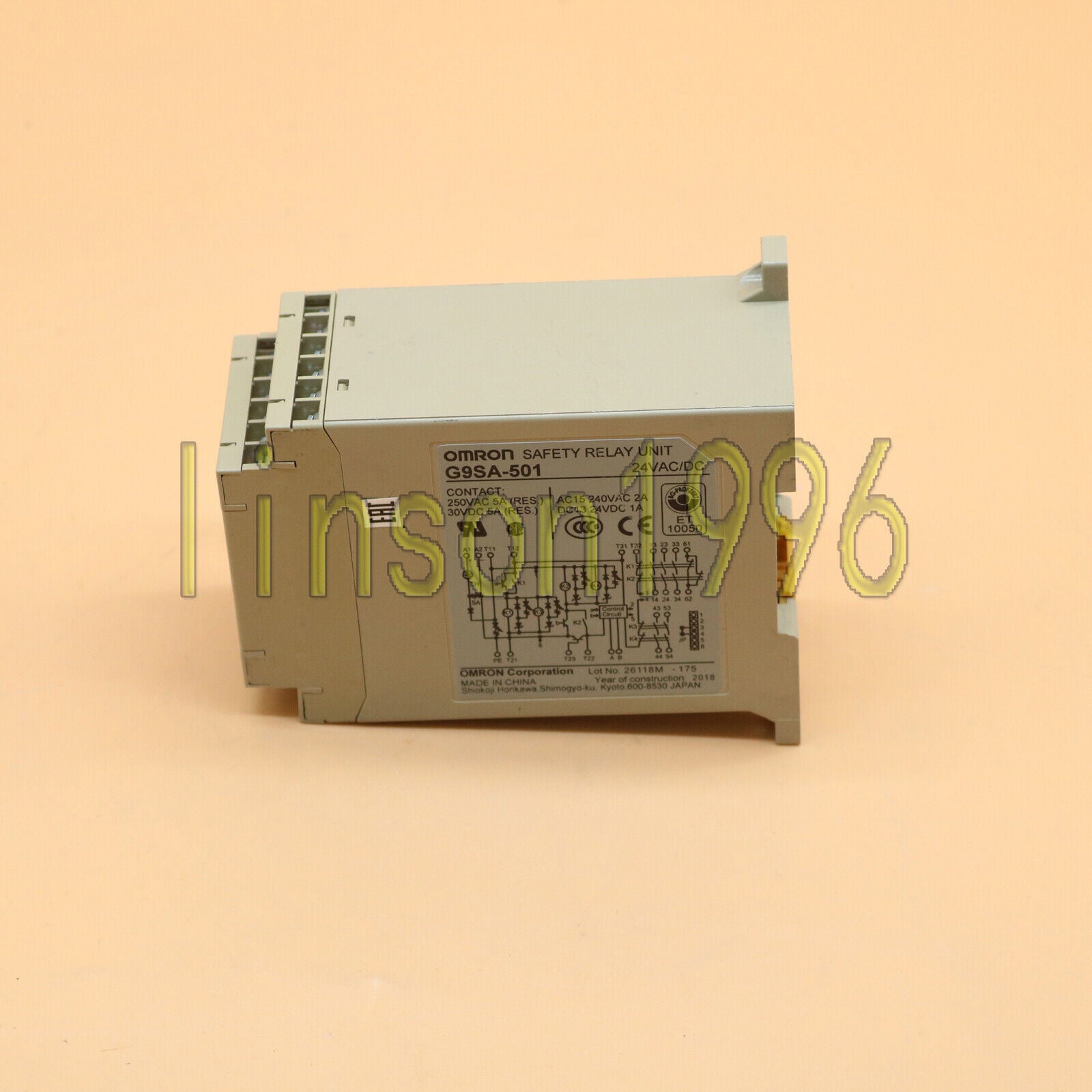 OMRON G9SA-501 Safety Relay 1 Year - OMRON