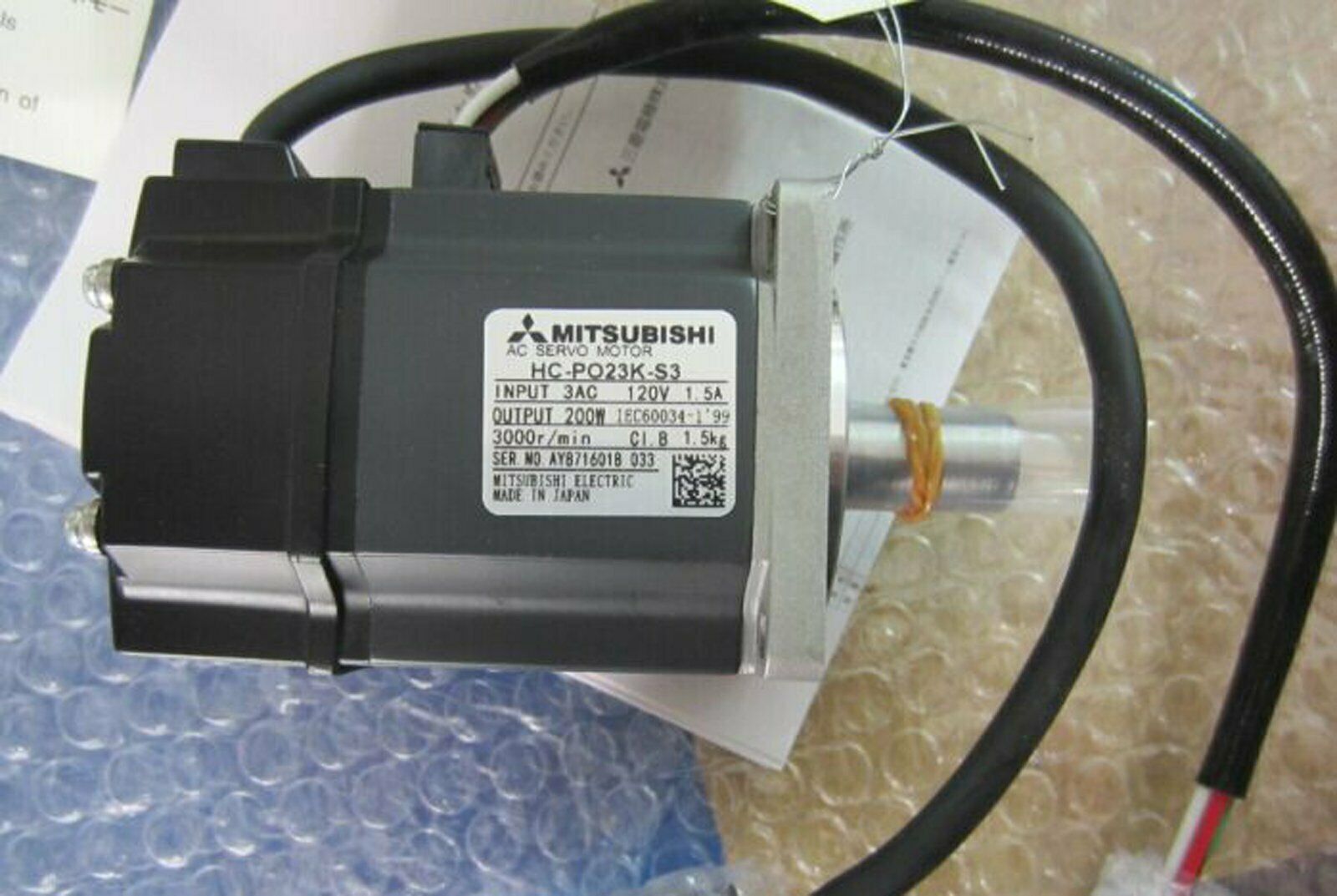 Mitsubishi Servo Motor HC-PQ23K-S3 - MITSUBISHI