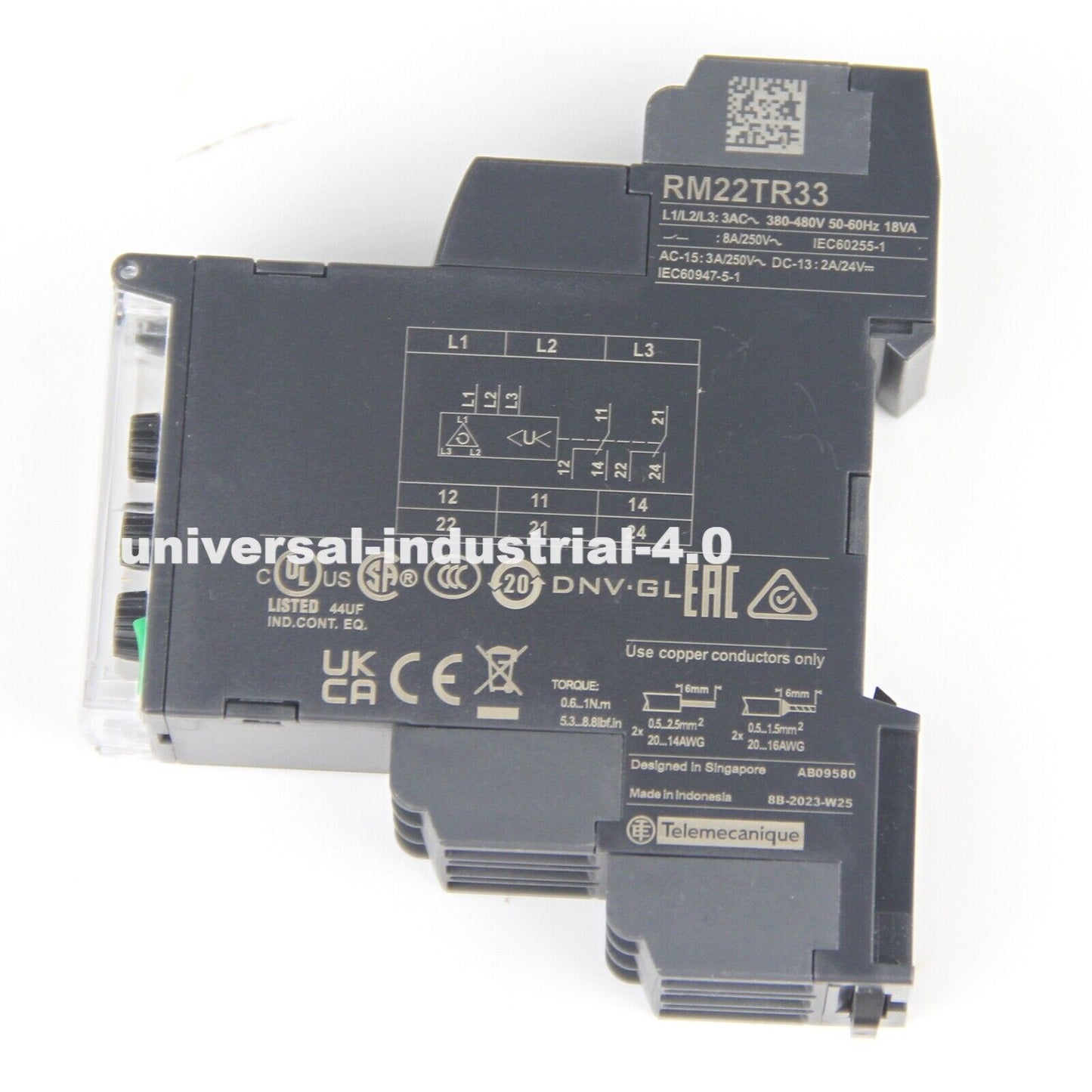 Schneider RM22TR33 Voltage Control Relay - SCHNEIDER ELECTRIC