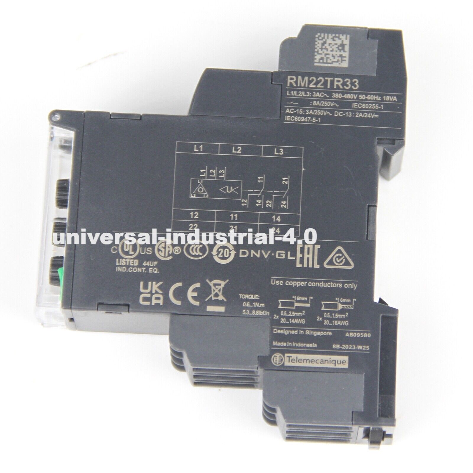 Schneider RM22TR33 Voltage Control Relay - SCHNEIDER ELECTRIC