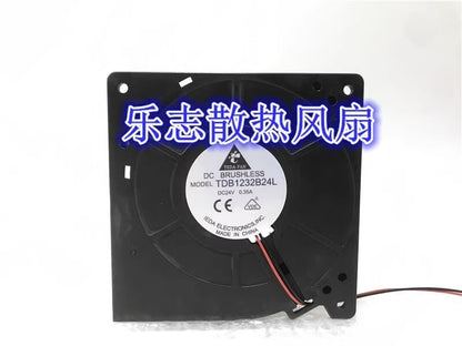 DELTA TDB1232B24L 12032 DC24V 0.35A 12CM 2-Wire Turbo Cooling Fan