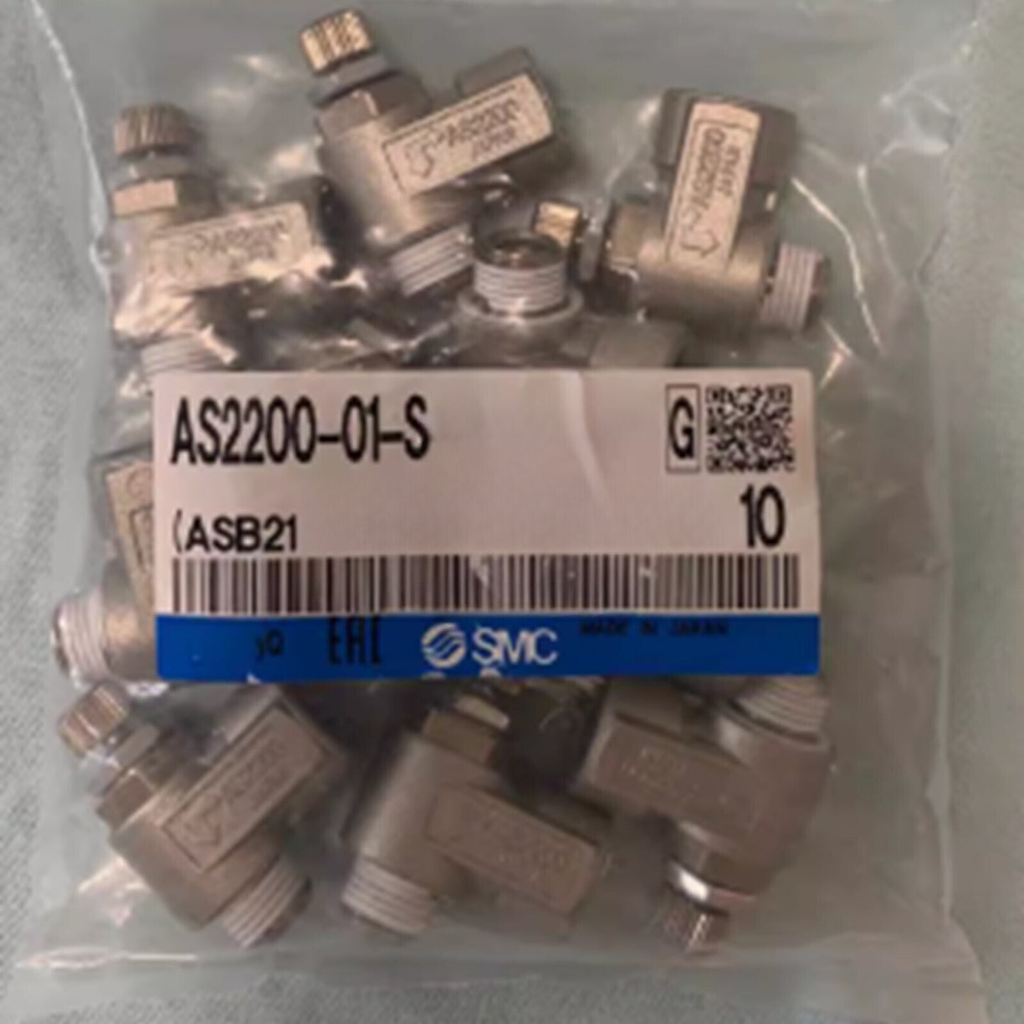 1Pcs SMC AS2200-01-S Metal Throttle Valve