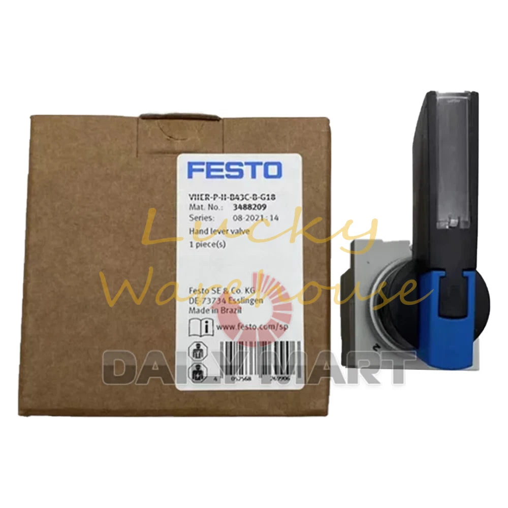 FESTO VHER-P-H-B43C-B-G18 3488209 Hand Lever Valve