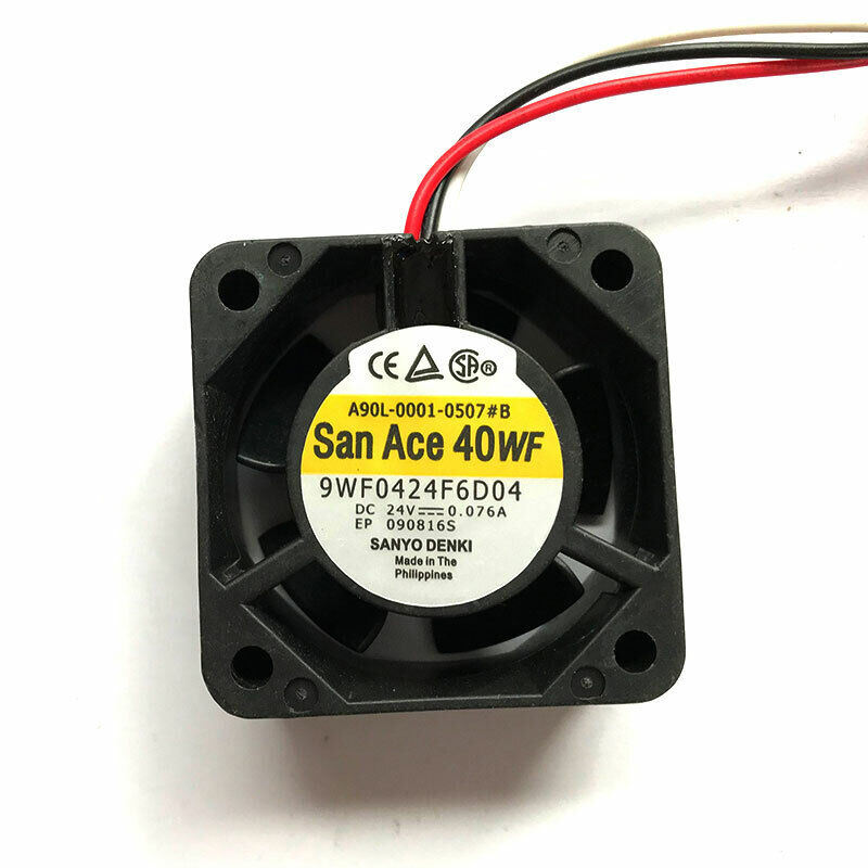 new for SANYO 9WF0424F6D04 24V 0.076A A90L-0001-0507#B dual pin FANUC cooling fan - SANYO