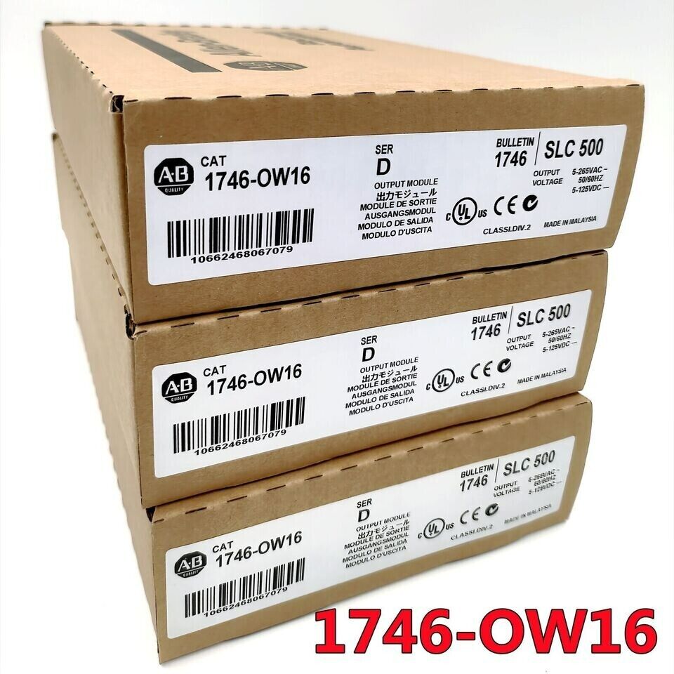 Allen Bradley Factory Sealed AB 1746-OW16 SLC500 Relay Output with High Reliability and Easy Integration - ALLEN BRADLEY
