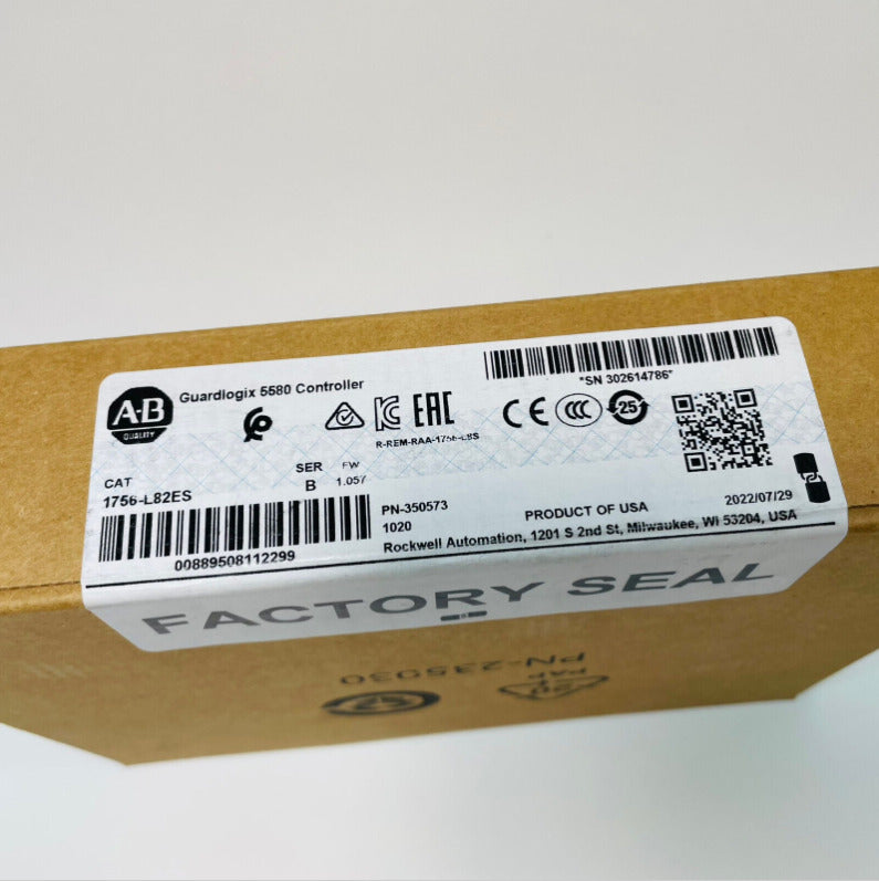 Allen-Bradley 1756-L82ES 5MB Industrial Controller with Logix 5580 System - ALLEN-BRADLEY