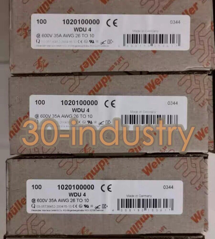 300PCS Weidmuller Terminal WDU 4 - 100PCS in Each Box - WEIDMULLER