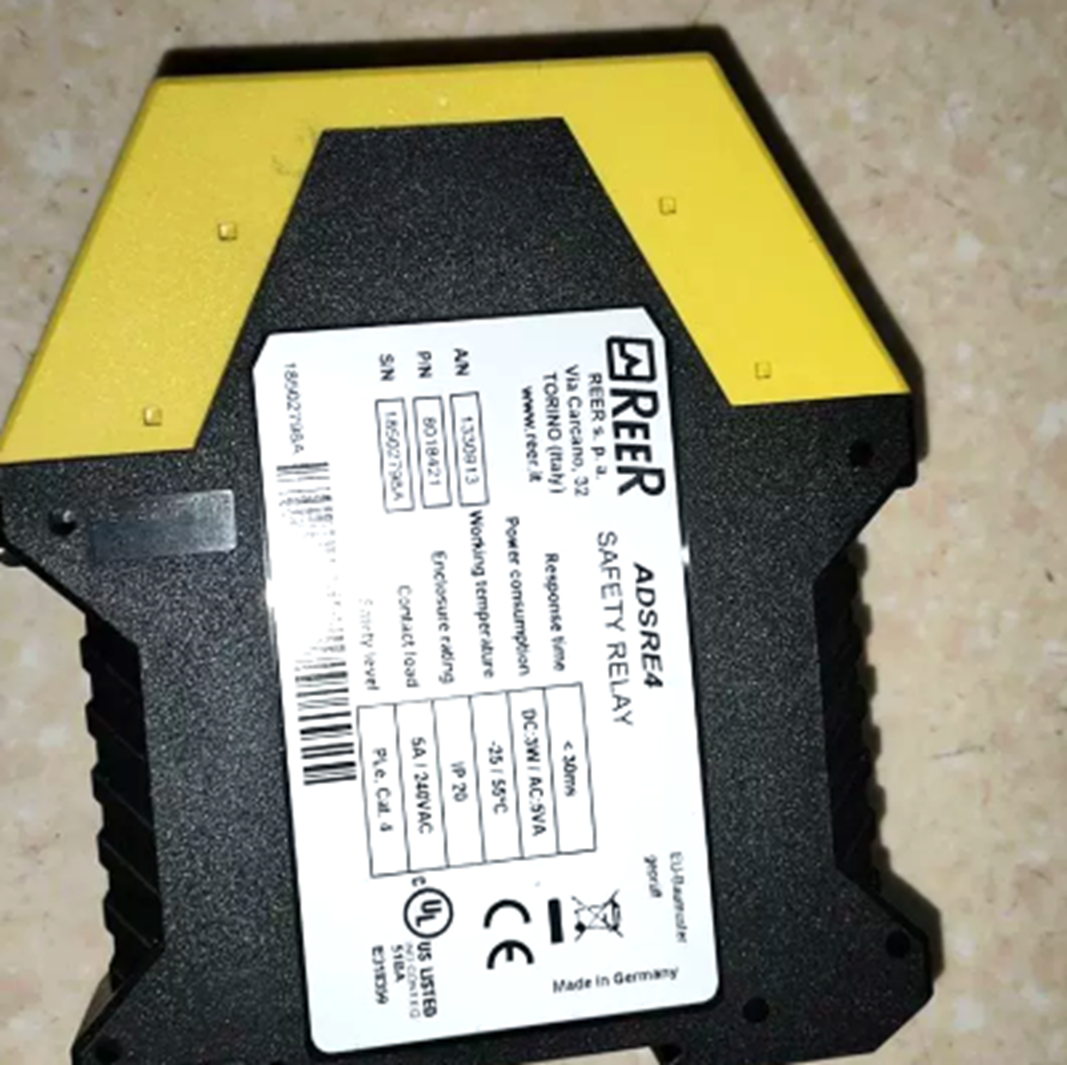 REER ADSRE4 Safety Relay - Professional Safety Relay Unit - REER