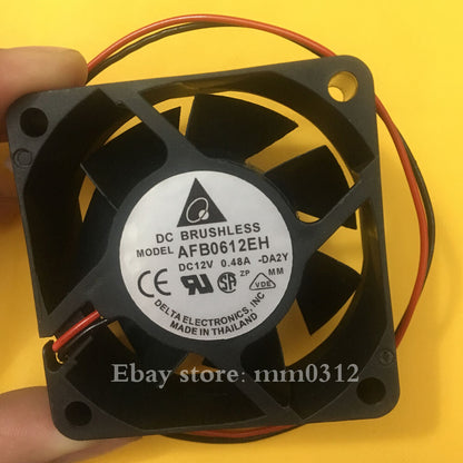 new 1pcs Delta AFB0612EH 6CM 12V 0.48A Ball cooling fan 6025 60 * 60 * 25mm