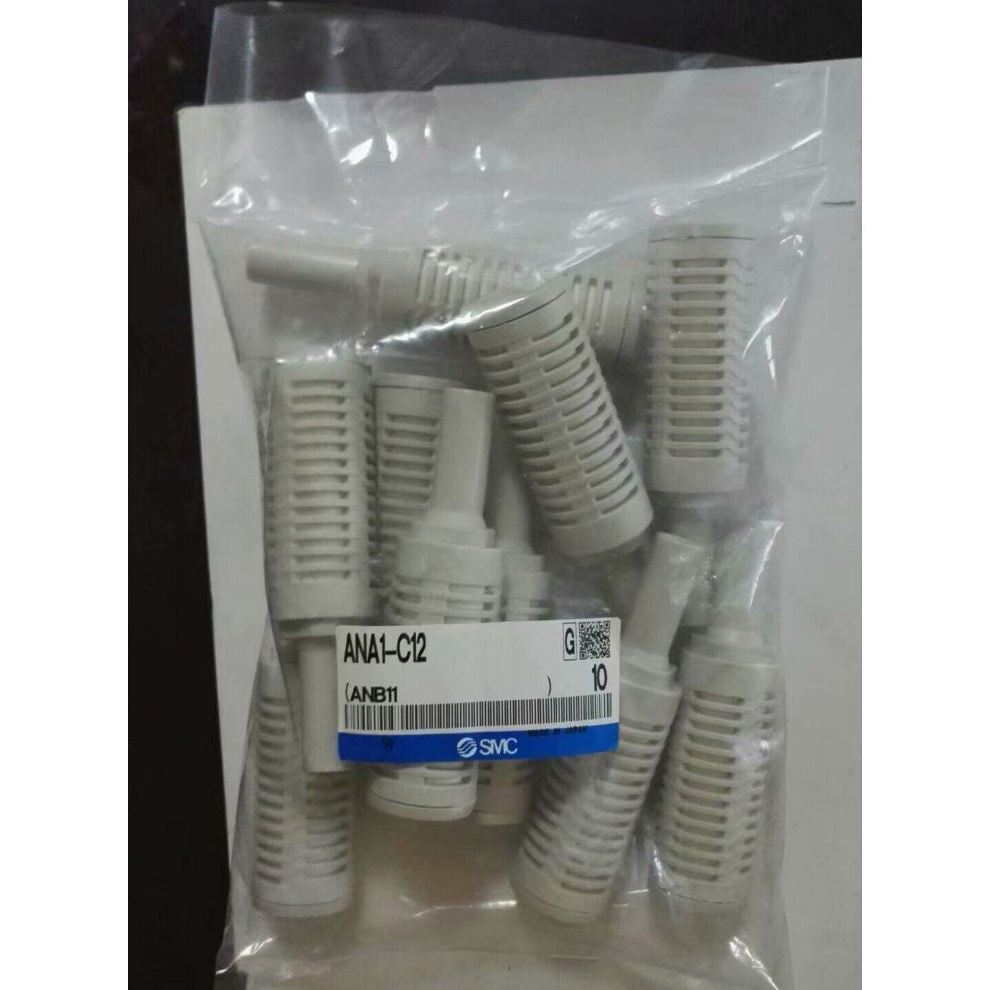 10 Piece ANA1-C12 Set with 1 Bag for SMC Silencer - SMC