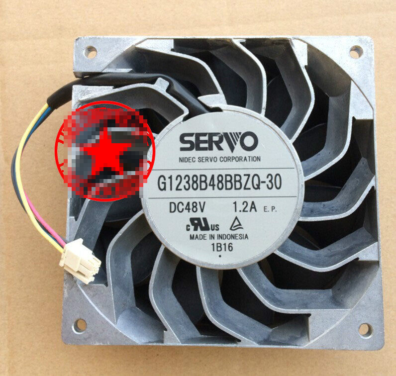 1pcs  SERVO G1238B48BAZQ-30 48V 1.2A 12CM 4-wire aluminum frame cooling fan