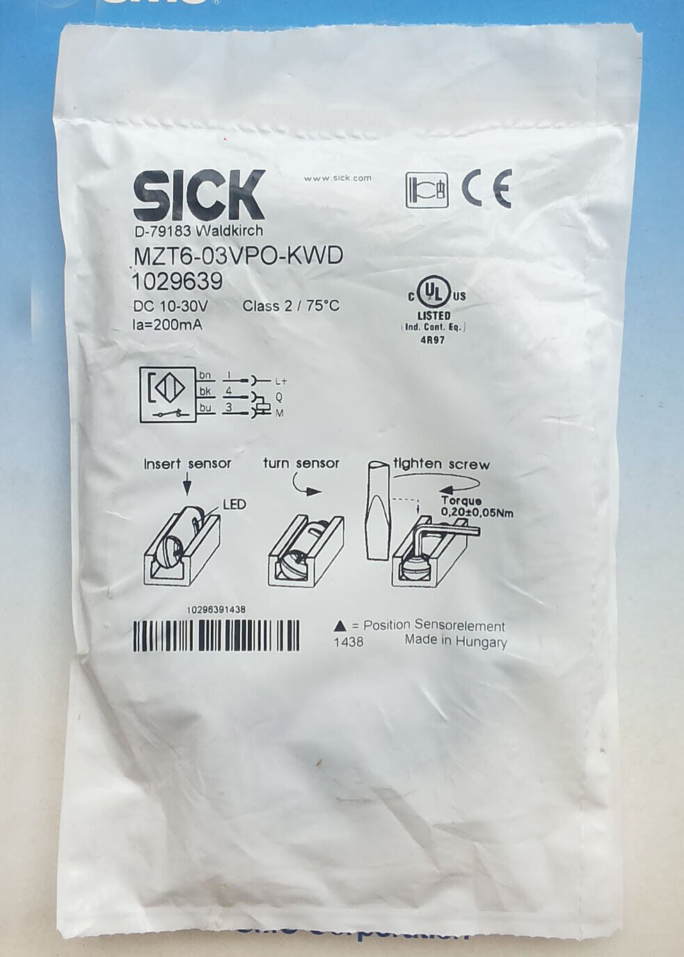 1PC MZT6-03VPO-KWD Photoelectric Sensors Fast - SICK