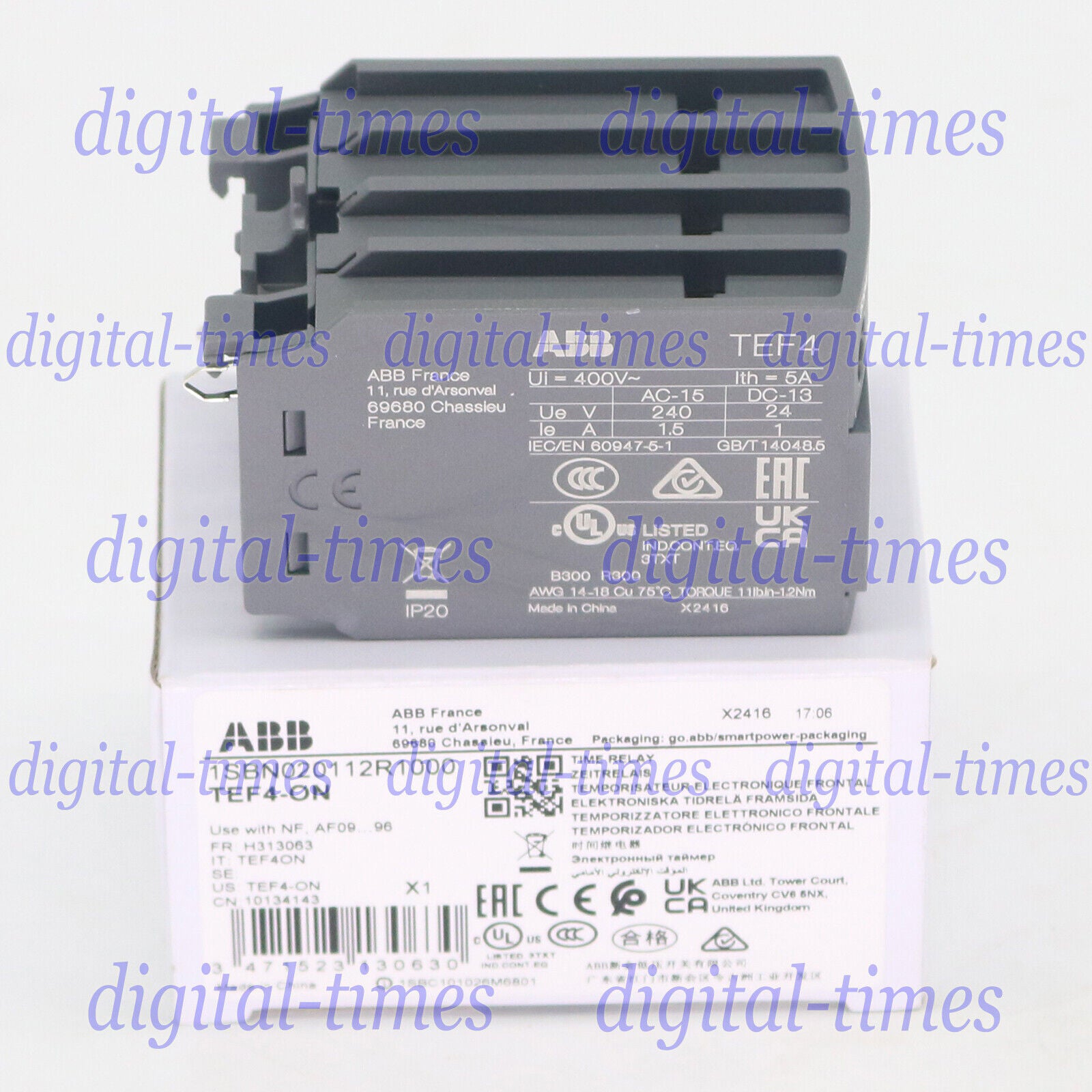 ABB TEF4-ON 1SBN020112R1000 Electronic Timer - ABB