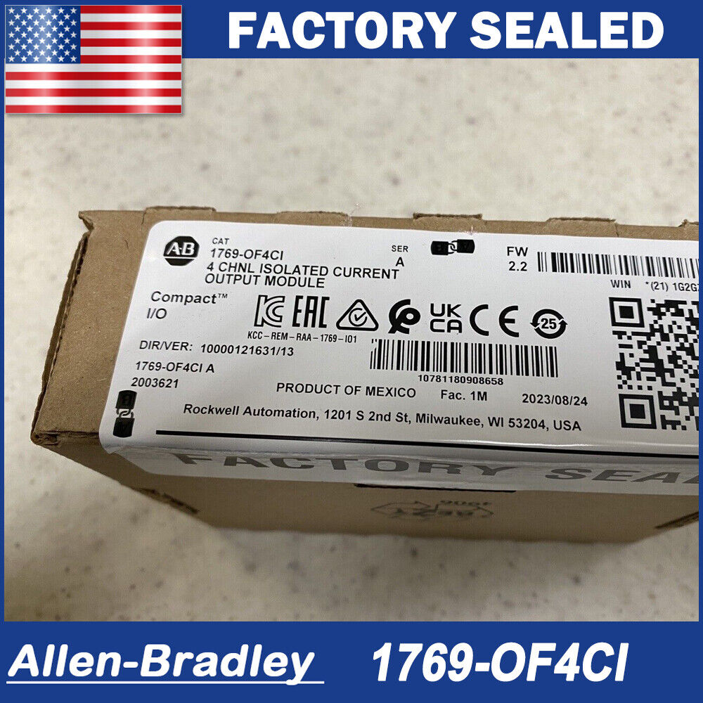 New Factory Sealed Logix 1769OF4CI Compact Current Module 4Pt 1769OF4CI - LOGIX