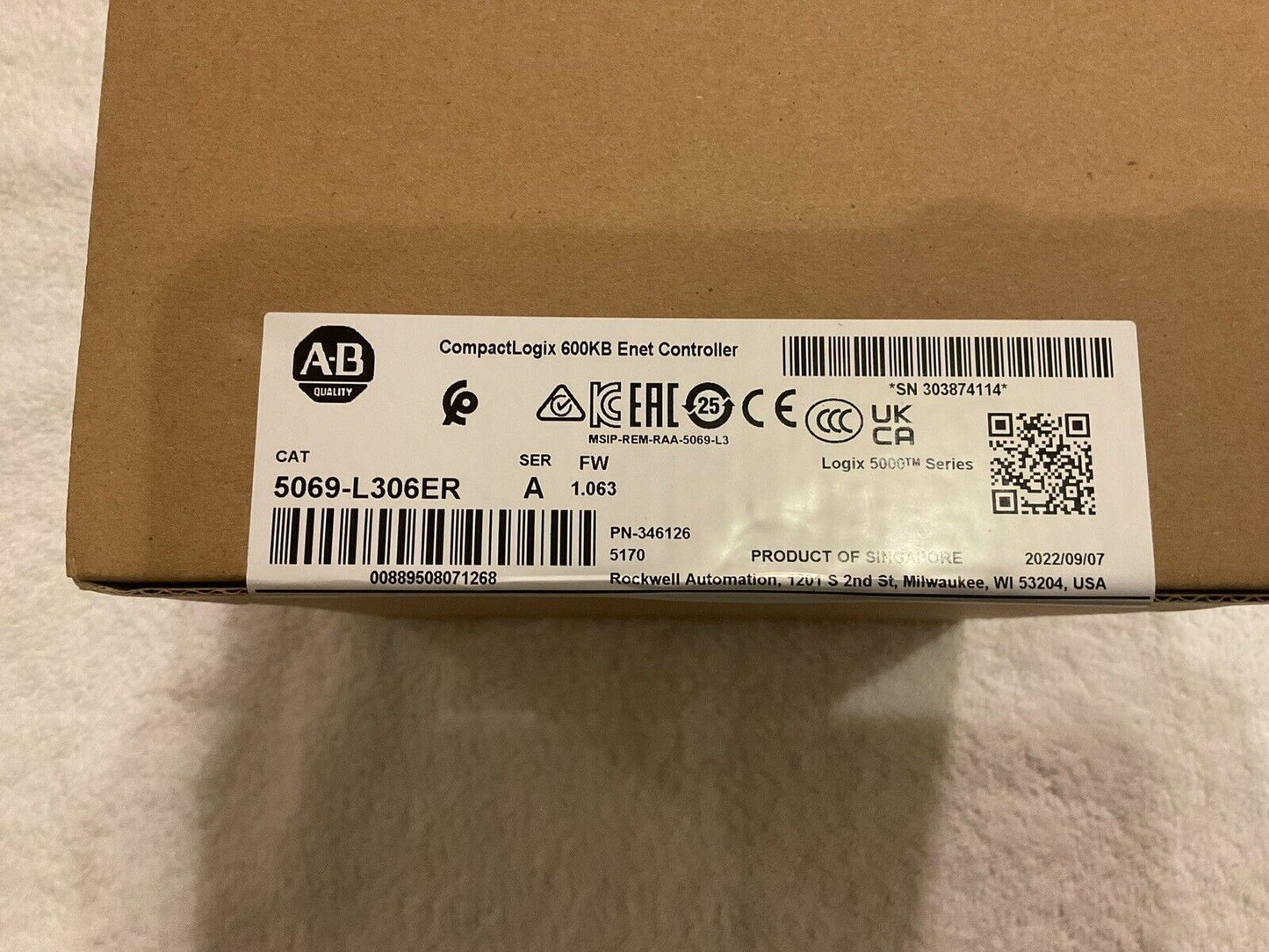 5069L306ER Allen-Bradley 5069L306ER 5380 Controller Factory Sealed - Industrial Automation Solution - ALLEN-BRADLEY