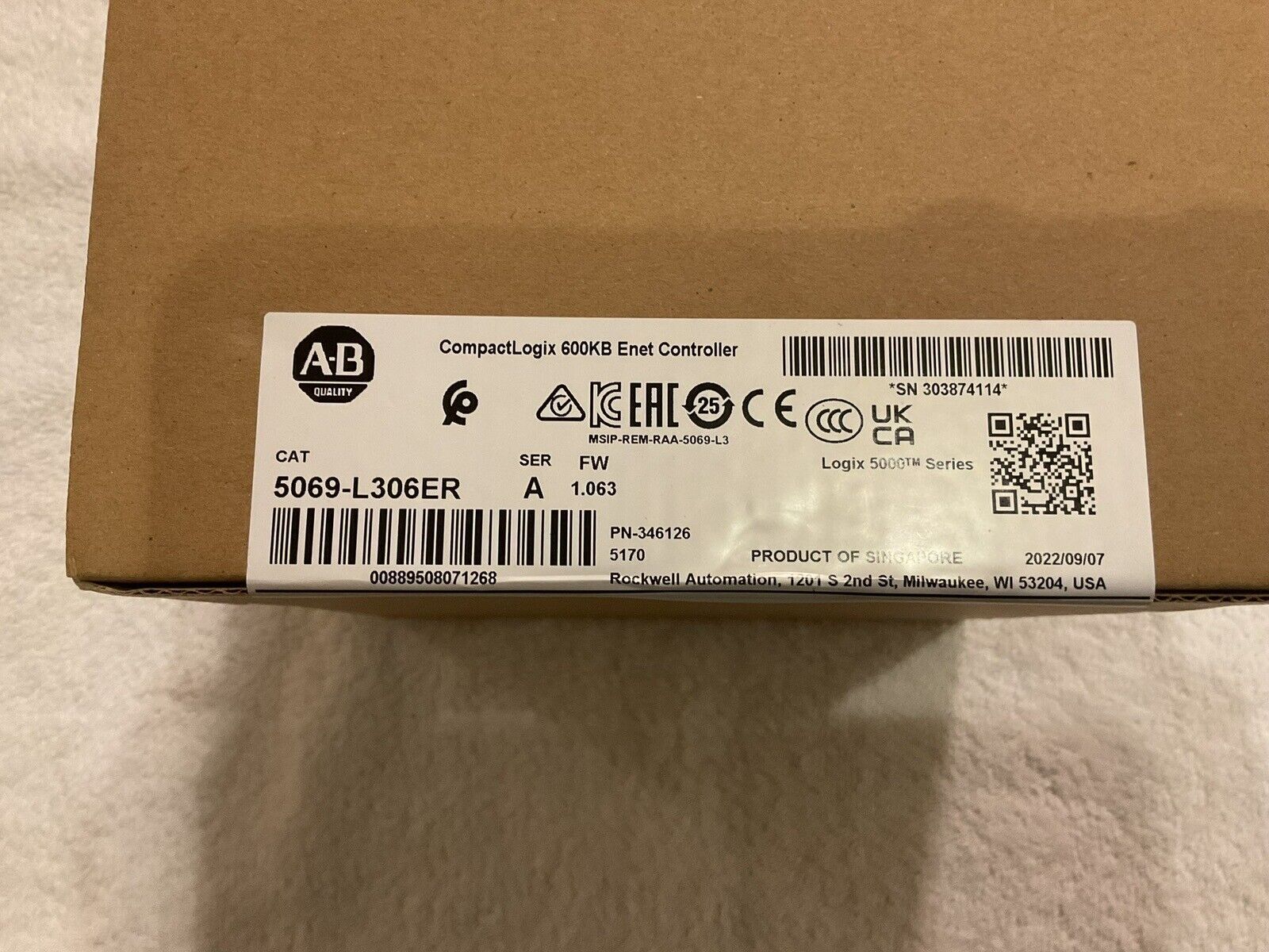 5069L306ER Allen-Bradley 5069L306ER 5380 Controller Factory Sealed - Industrial Automation Solution - ALLEN-BRADLEY